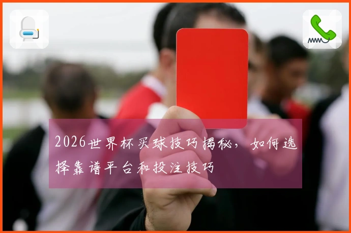 2026世界杯买球技巧揭秘，如何选择靠谱平台和投注技巧