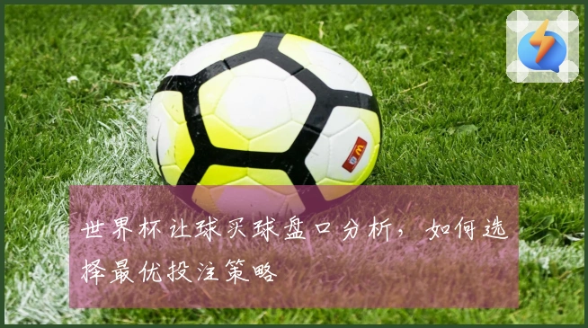 世界杯让球买球盘口分析，如何选择最优投注策略